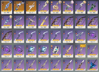 [NA] Genshin Impact LV90 C6 Flins + BiS Signature Weapon + Columbina + Yelan + BiS + AR56 AMERICA Starter Farmed Account-Mobile Games Starter