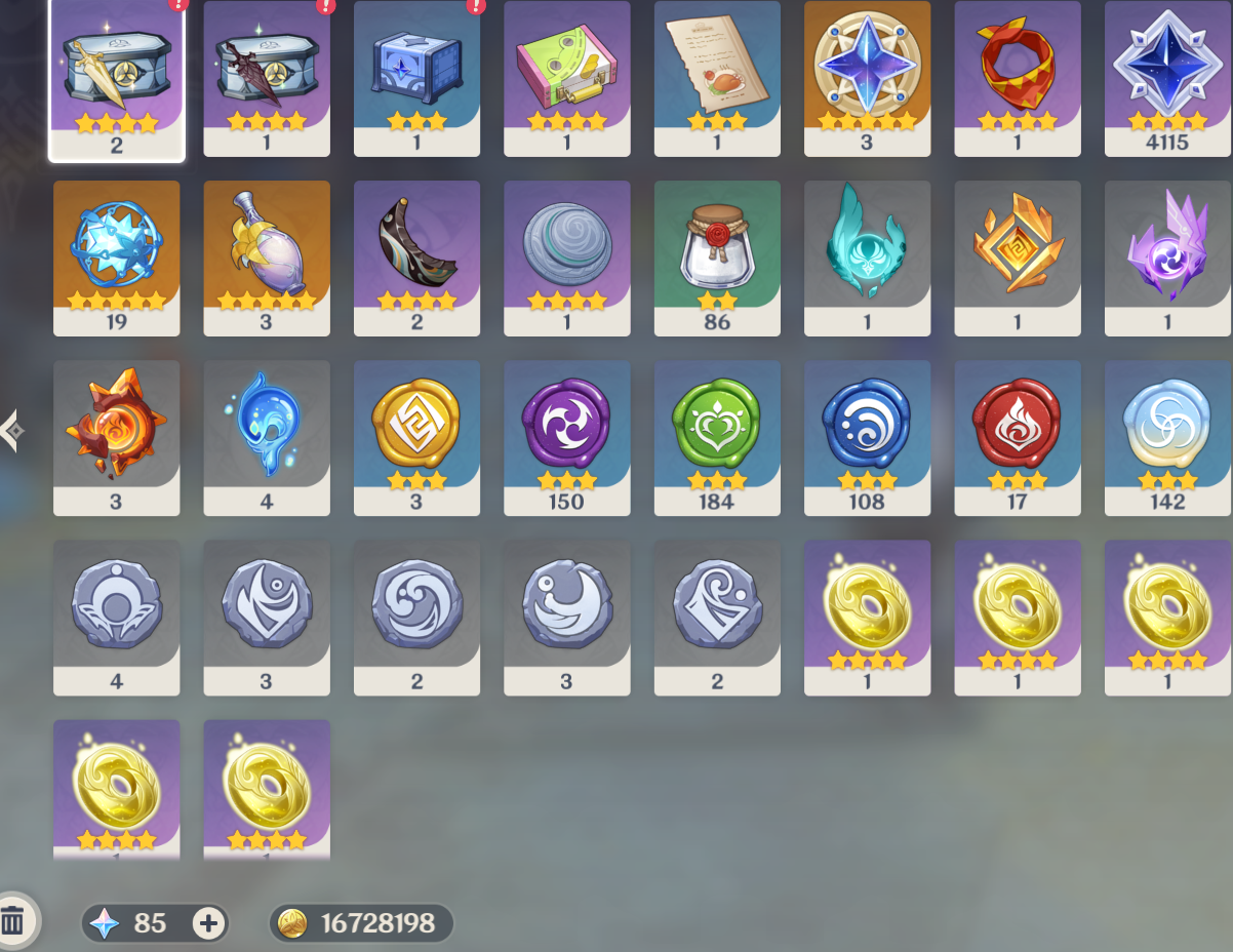 [NA] Genshin Impact LV90 C6 Flins + BiS Signature Weapon + Columbina + Yelan + BiS + AR56 AMERICA Starter Farmed Account-Mobile Games Starter