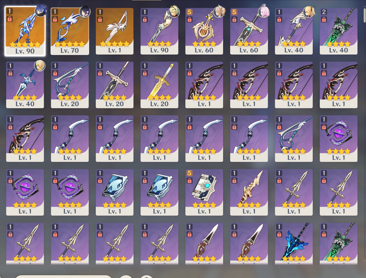 [NA] Genshin Impact LV90 C6 Flins + BiS Signature Weapon + Yelan + BiS + 25 Intertwined Fate AR56 AMERICA Starter Farmed Account 70/90-Mobile Games Starter