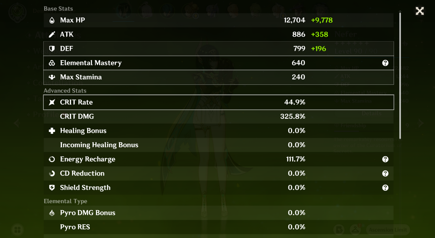 [NA] Genshin Impact LV90 C6 Nefer + BiS Signature Weapon AR56 AMERICA Starter Farmed Account-Mobile Games Starter