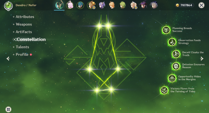 [NA] Genshin Impact LV90 C6 Nefer + BiS Signature Weapon AR56 AMERICA Starter Farmed Account-Mobile Games Starter