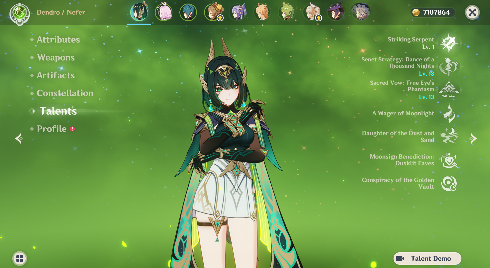 [NA] Genshin Impact LV90 C6 Nefer + BiS Signature Weapon AR56 AMERICA Starter Farmed Account-Mobile Games Starter