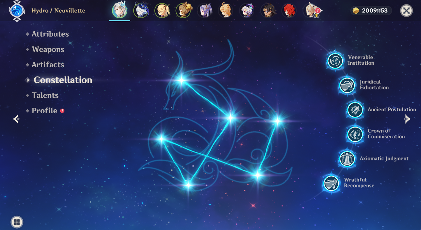 [NA] Genshin Impact LV90 C6 Neuvillette + BiS Signature + Furina AR55 AMERICA Endgame Starter Account-Mobile Games Starter