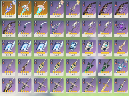 [NA] Genshin Impact LV90 C6 Skirk + BiS Signature Weapon AR54 AMERICA Starter Farmed Account-Mobile Games Starter