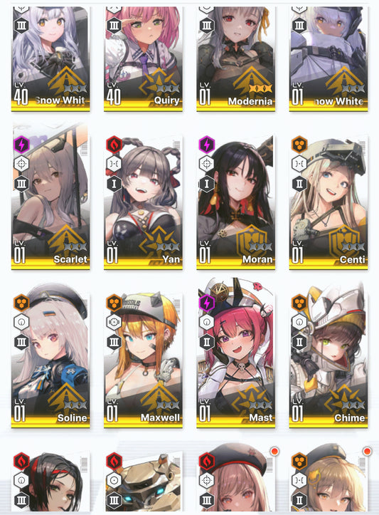 [NA] GODDESS OF VICTORY NIKKE 14SSR MLB 4X Modernia+Scarlet+Quiry+Yan+Centi++ starter account-Mobile Games Starter