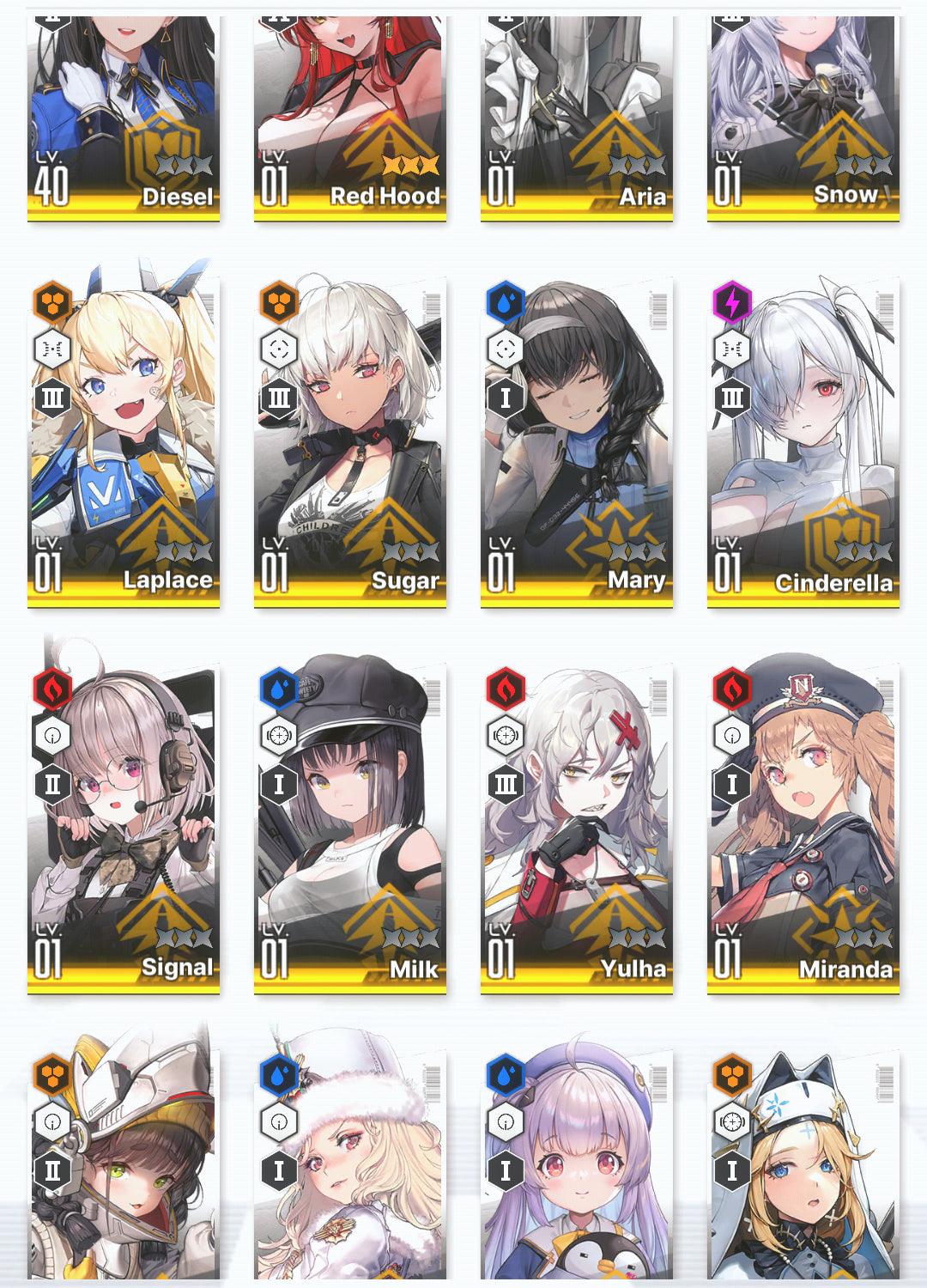 [NA] GODDESS OF VICTORY NIKKE 16SSR MLB 4X Red Hood+Skin+Cinderella+Aria+Ludmilla+Yulha+Milk+Laplace+Rei++ starter account-Mobile Games Starter