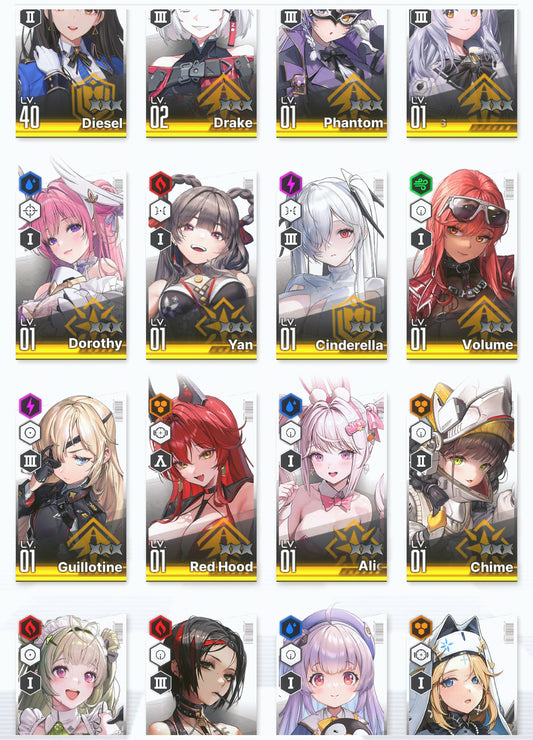 [NA] GODDESS OF VICTORY NIKKE 16SSR Red Hood+Skin+Cinderella+Dorothy+Soda+Volume+Yan+Bunny Alice+Rei++ starter account-Mobile Games Starter