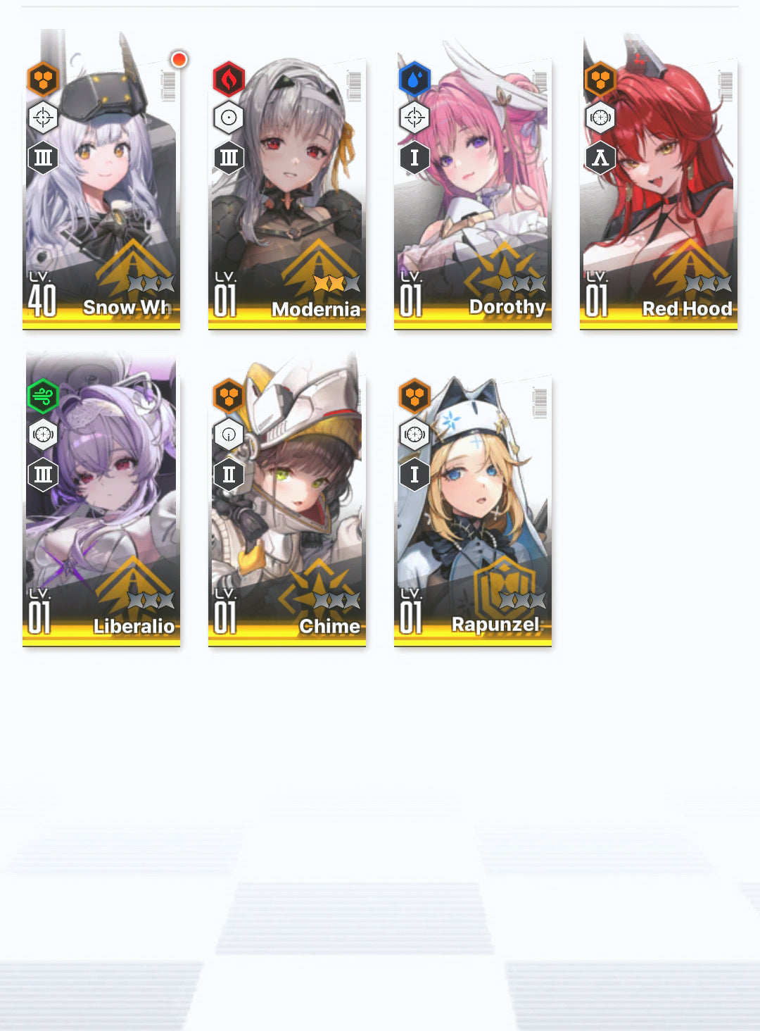 [NA] GODDESS OF VICTORY NIKKE 17SSR 3 Modernia+Liberalio+Dorothy+Red Hood+Skin+Nero++ starter account-Mobile Games Starter