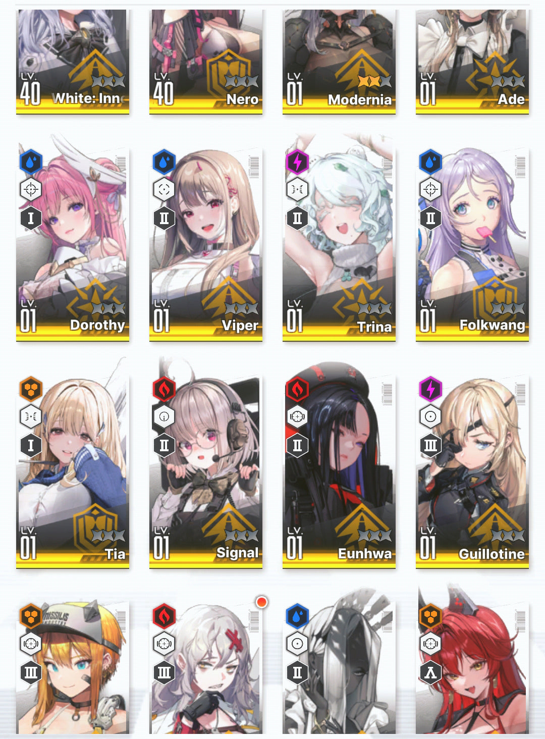 [NA] GODDESS OF VICTORY NIKKE 17SSR 3 Modernia+Liberalio+Dorothy+Red Hood+Skin+Nero++ starter account-Mobile Games Starter