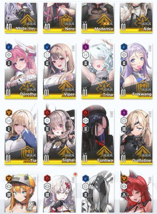 [NA] GODDESS OF VICTORY NIKKE 17SSR 3 Modernia+Liberalio+Dorothy+Red Hood+Skin+Nero++ starter account-Mobile Games Starter