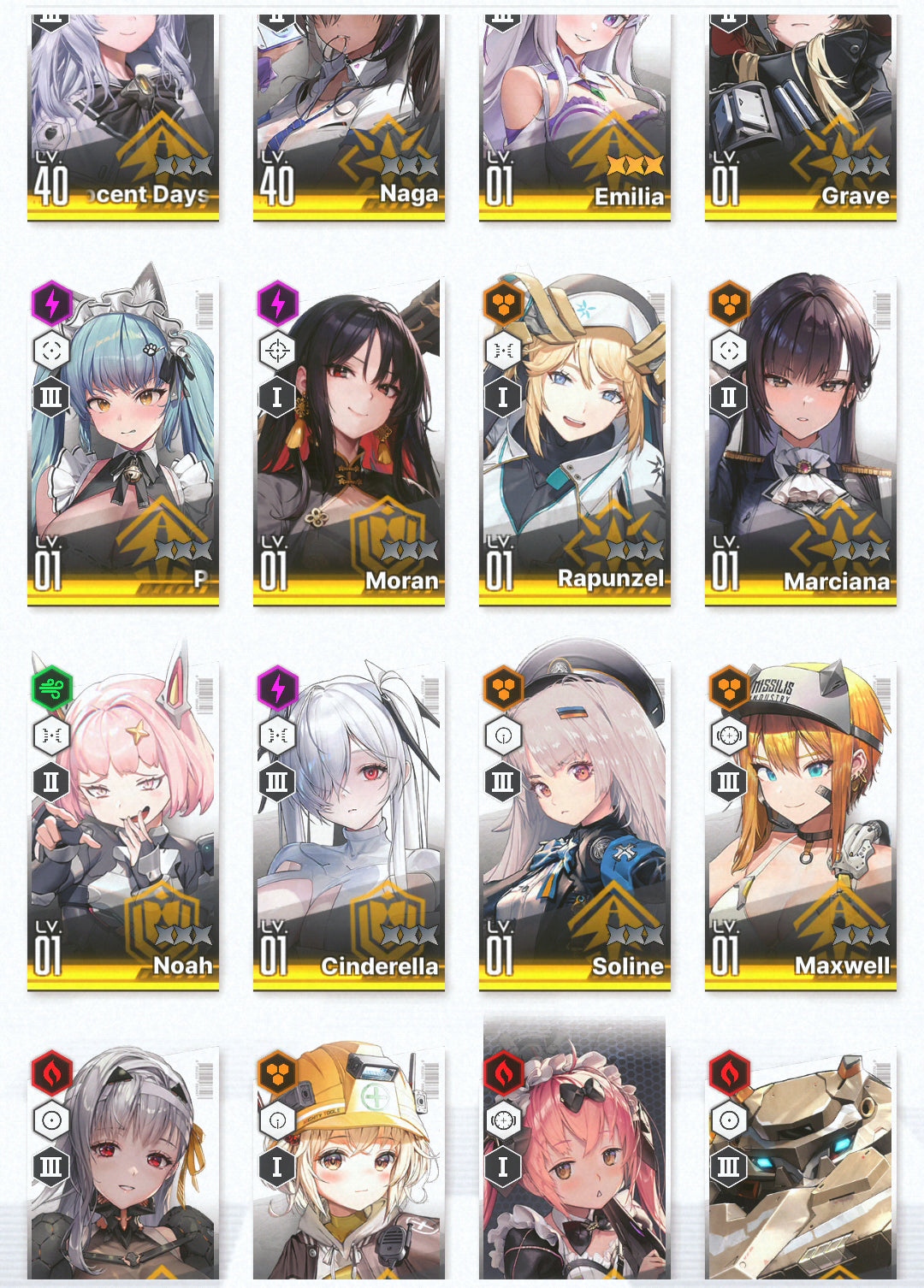 [NA] GODDESS OF VICTORY NIKKE 17SSR MLB 4 Emilia+skin+Modernia+Cinderella+Grave+Liter+Naga+Maid Privaty++ starter account Re:Zero-Mobile Games Starter