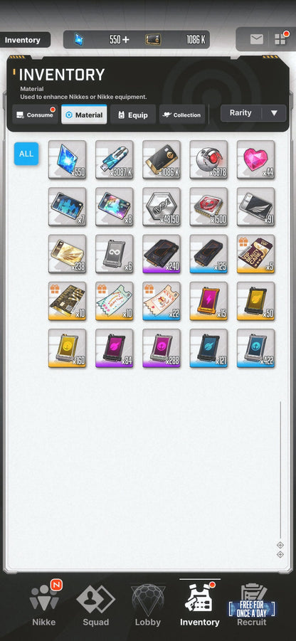 [NA] GODDESS OF VICTORY NIKKE 17SSR+Pity Red Hood+Skin+Makima+Coatoff+Liter+Harran++ starter account-Mobile Games Starter