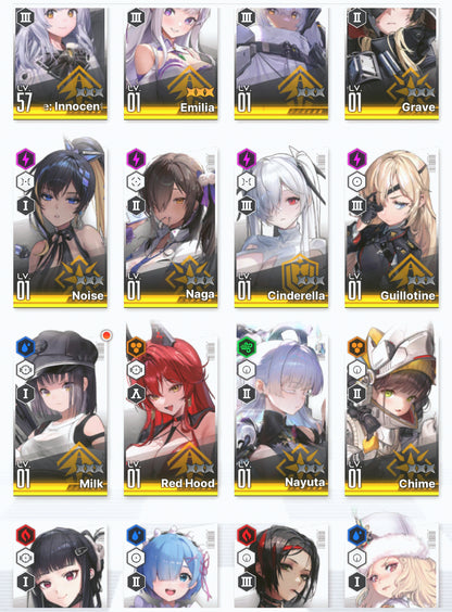 [NA] GODDESS OF VICTORY NIKKE 18SSR MLB 4 Emilia+Rem+skin+Ram+Nayuta+Red Hood+Skin+Cinderella+Grave+Noise+Naga+Killer Wife++ starter account Re:Zero-Mobile Games Starter