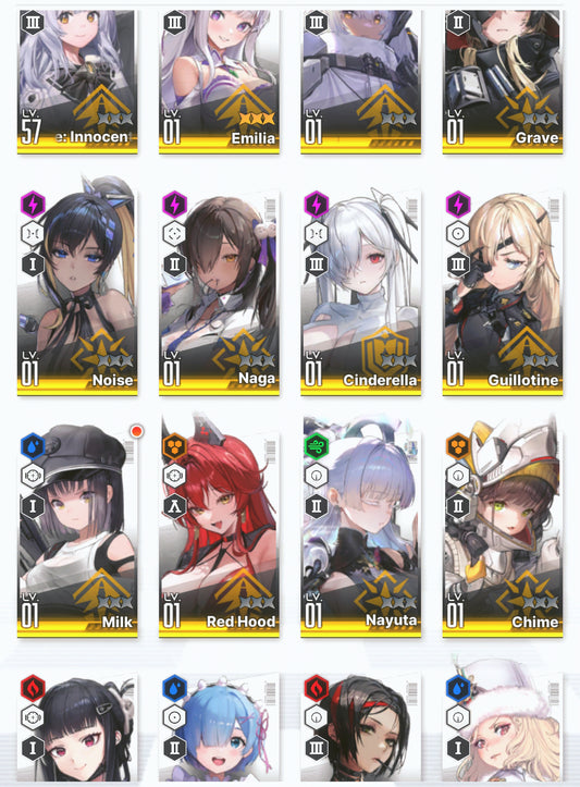 [NA] GODDESS OF VICTORY NIKKE 18SSR MLB 4 Emilia+Rem+skin+Ram+Nayuta+Red Hood+Skin+Cinderella+Grave+Noise+Naga+Killer Wife++ starter account Re:Zero-Mobile Games Starter