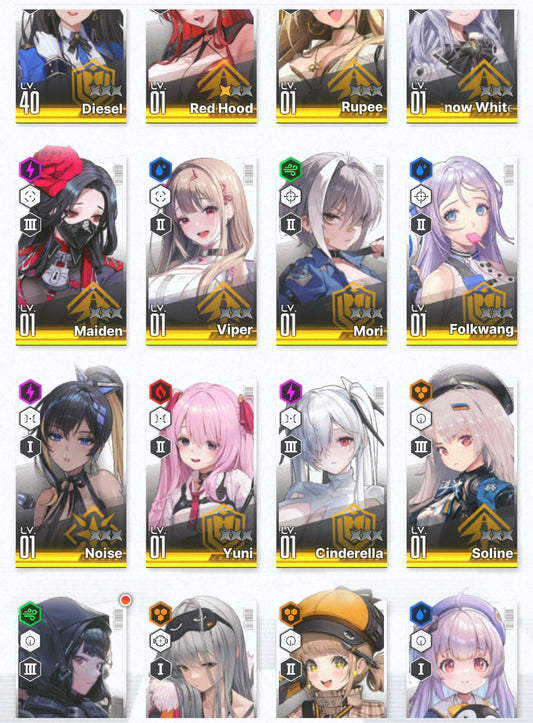 [NA] GODDESS OF VICTORY NIKKE 18SSR Red Hood+Skin+Cinderella+Frima+Novel+Noise+Yuni+Soline+Rei+D++ starter account-Mobile Games Starter