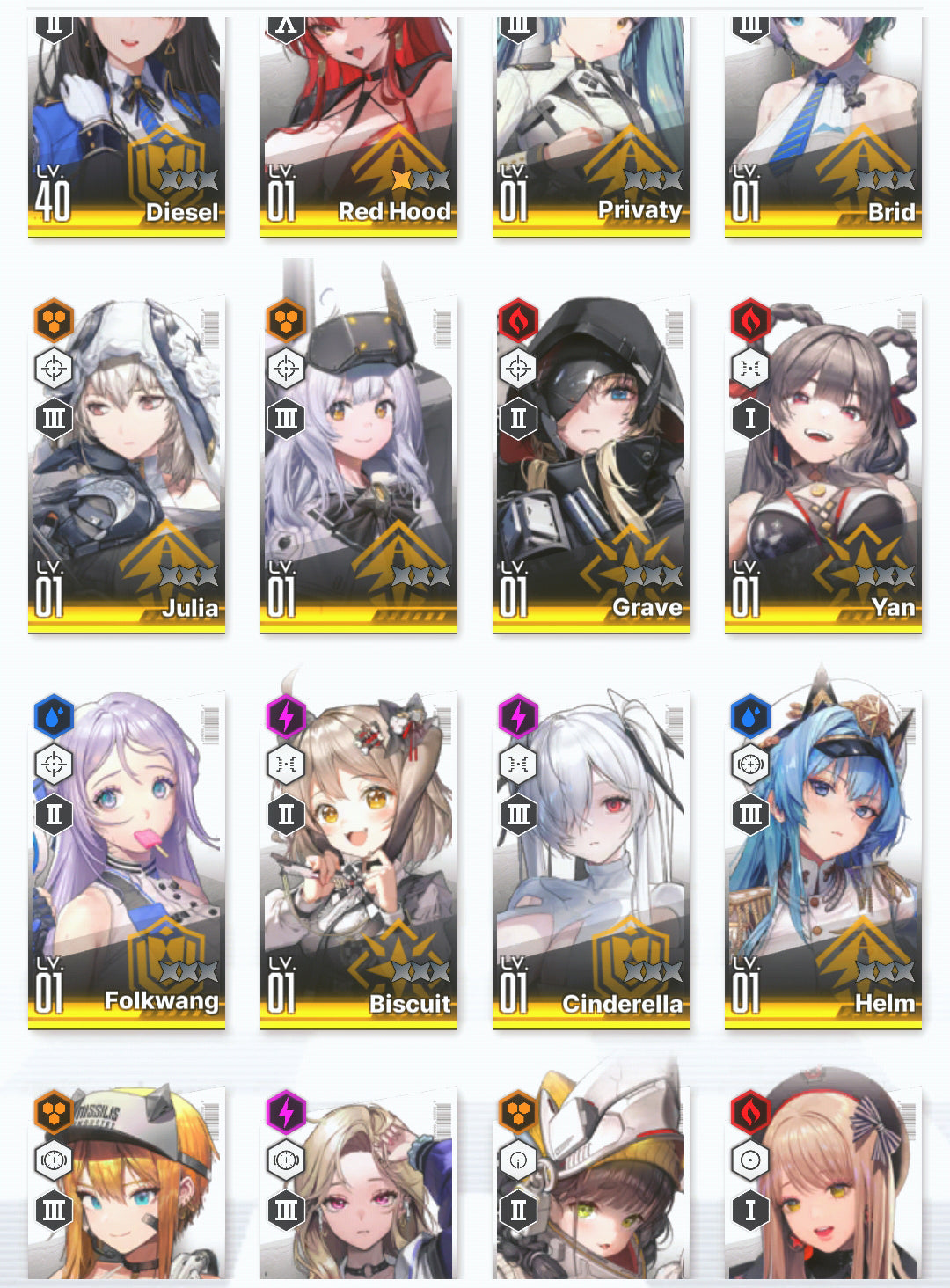 [NA] GODDESS OF VICTORY NIKKE 19SSR 2 Red Hood+Skin+Cinderella+Grave+Helm+Julia+Yan+Emma+Maxwell+Rei++ starter account-Mobile Games Starter