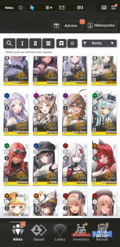 [NA] GODDESS OF VICTORY NIKKE 20SSR Makima+Coatoff+Anis: Star+Liter+Harran+Red Hood+Skin+Himeno+Bunny Soda+ starter account-Mobile Games Starter