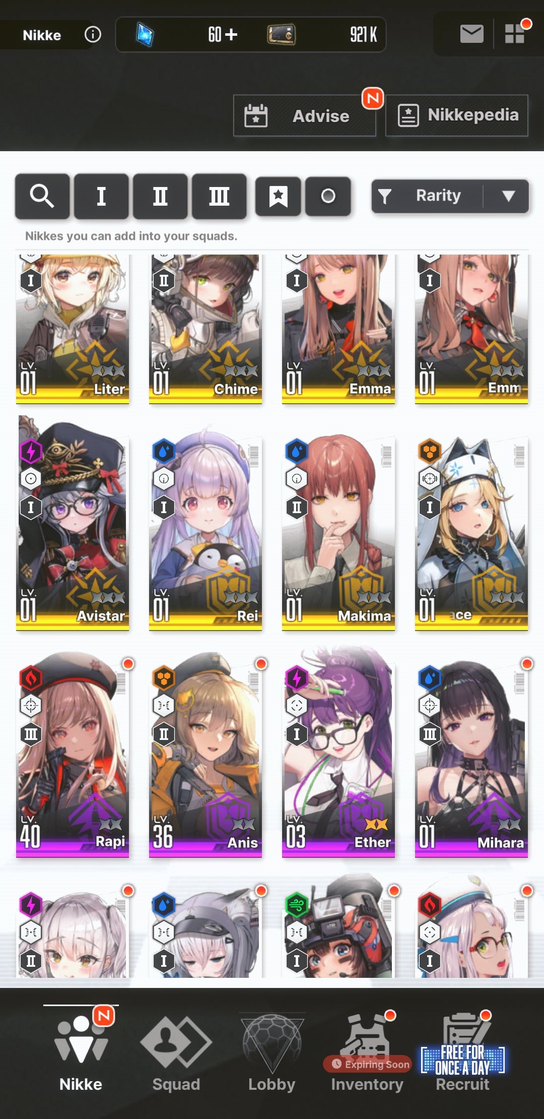[NA] GODDESS OF VICTORY NIKKE 20SSR Makima+Coatoff+Anis: Star+Liter+Harran+Red Hood+Skin+Himeno+Bunny Soda+ starter account-Mobile Games Starter