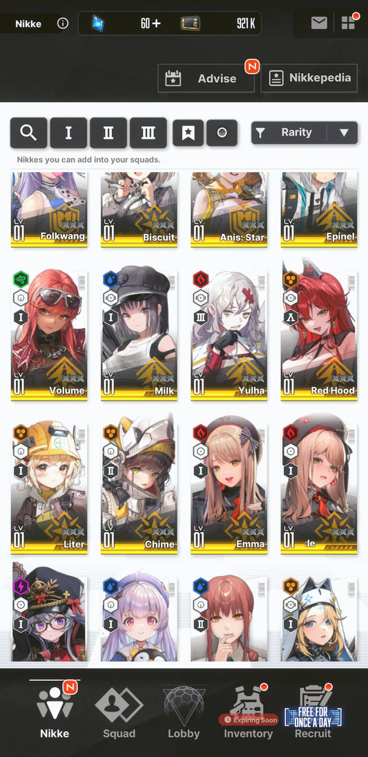 [NA] GODDESS OF VICTORY NIKKE 20SSR Makima+Coatoff+Anis: Star+Liter+Harran+Red Hood+Skin+Himeno+Bunny Soda+ starter account-Mobile Games Starter