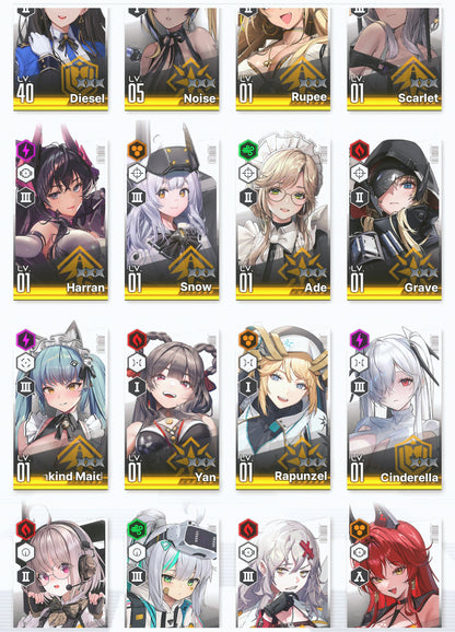 [NA] GODDESS OF VICTORY NIKKE 21SSR Scarlet+Red Hood+Skin+Cinderella+Grave+Harran+Noise+Yan+Maid Privaty+Rei++ starter account-Mobile Games Starter