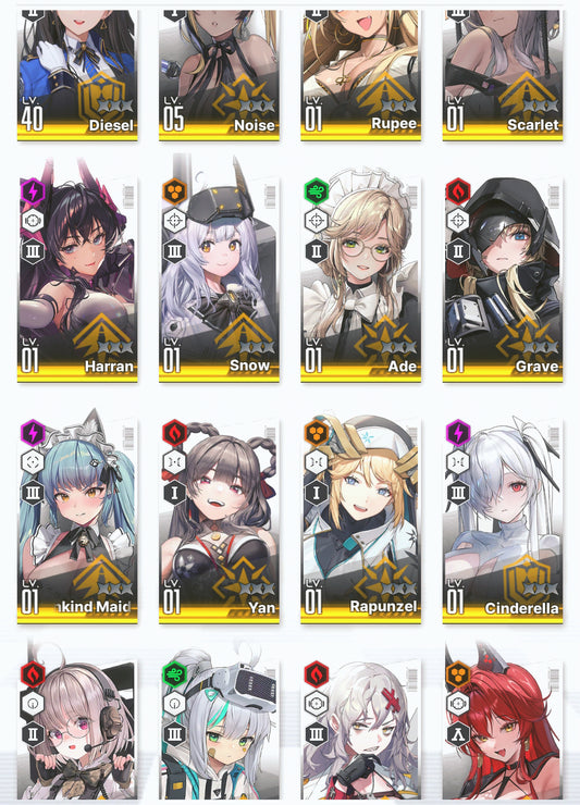 [NA] GODDESS OF VICTORY NIKKE 21SSR Scarlet+Red Hood+Skin+Cinderella+Grave+Harran+Noise+Yan+Maid Privaty+Rei++ starter account-Mobile Games Starter