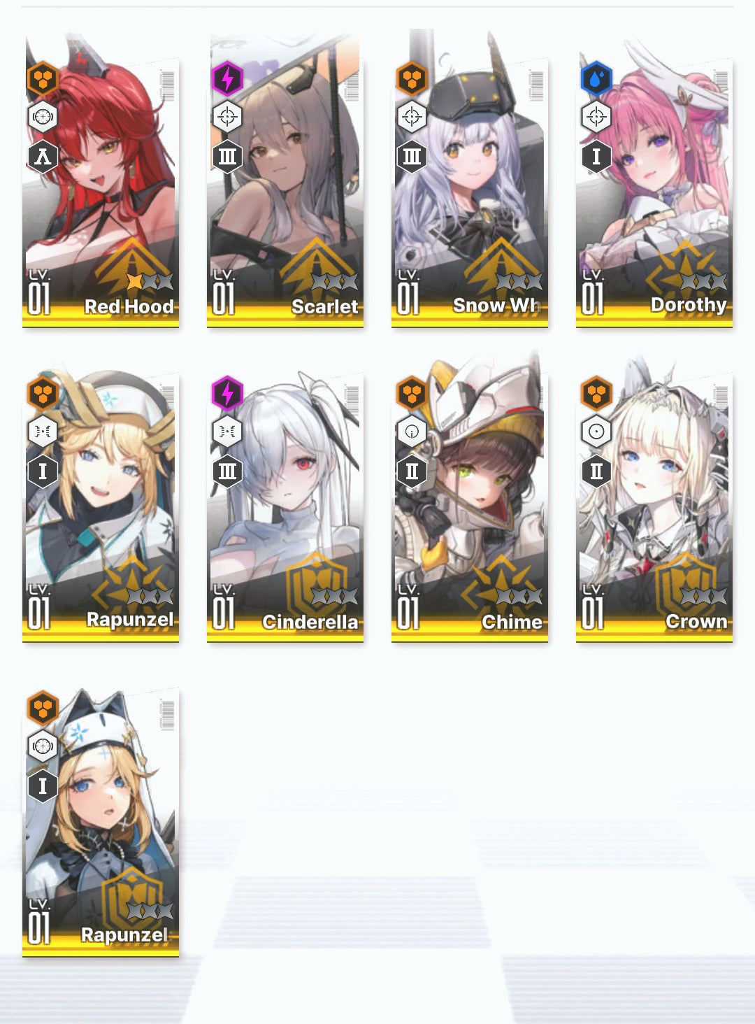 [NA] GODDESS OF VICTORY NIKKE 22SSR 3 Viper+2 Red Hood+Skin+Cinderella+Scarlet+Liter+Dorothy+Crown+Rapunzel+Rei++ starter account-Mobile Games Starter