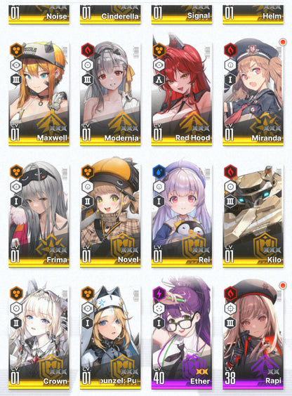 [NA] GODDESS OF VICTORY NIKKE 22SSR 6pilgrims Modernia+skin+Crown+Scarlet+Red Hood+Skin+Cinderella+Harran+Isabel++Helm+Frima+Rei++ starter account-Mobile Games Starter