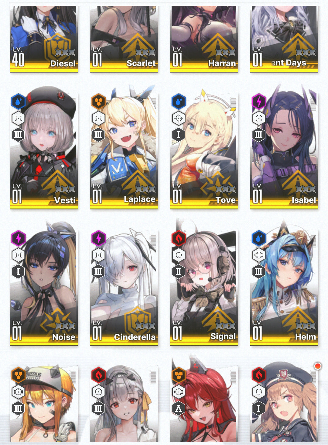 [NA] GODDESS OF VICTORY NIKKE 22SSR 6pilgrims Modernia+skin+Crown+Scarlet+Red Hood+Skin+Cinderella+Harran+Isabel++Helm+Frima+Rei++ starter account-Mobile Games Starter