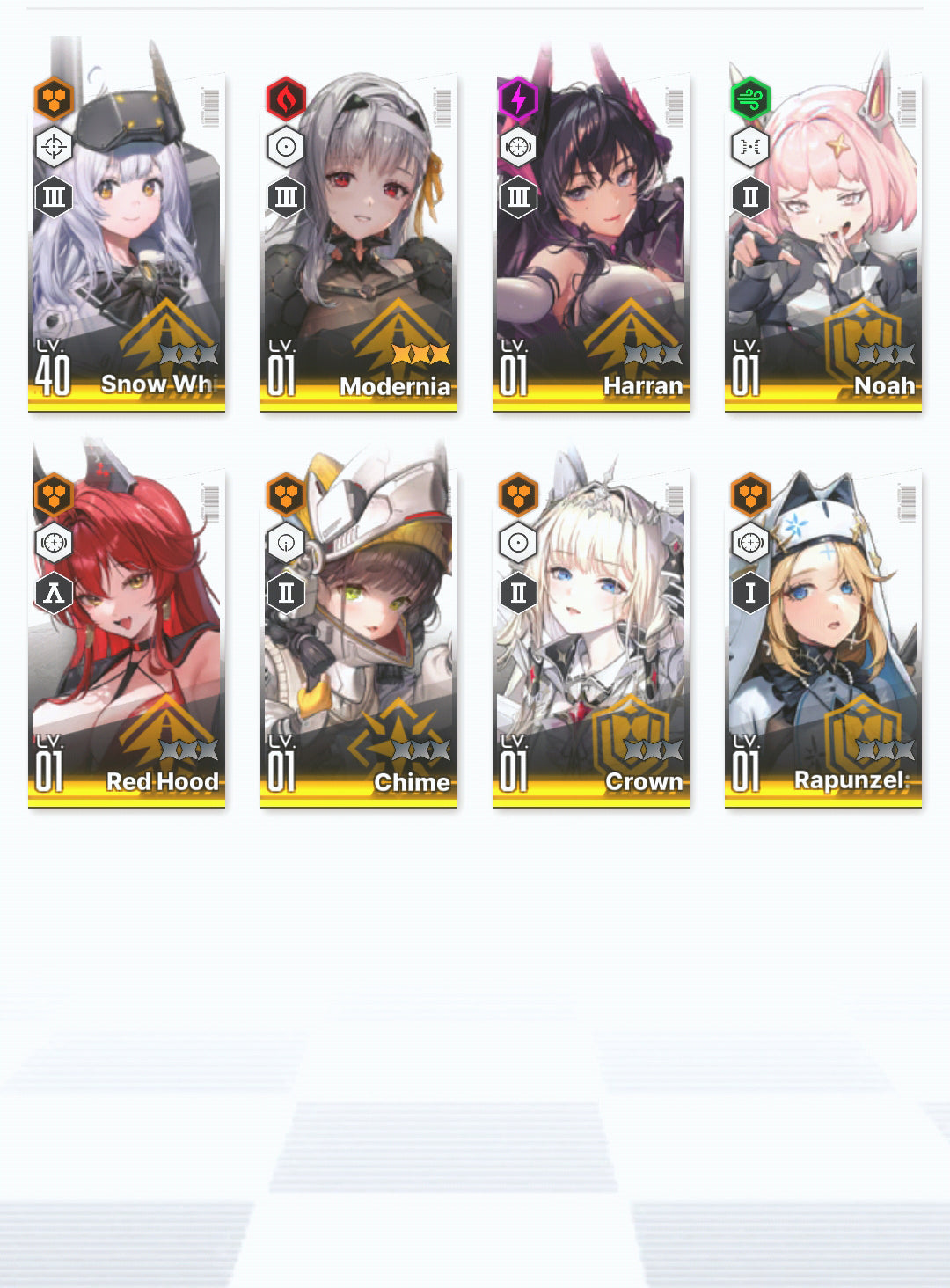 [NA] GODDESS OF VICTORY NIKKE 22SSR MLB 4X Modernia+Red Hood+Skin+Crown+Harran+Exia++ starter account-Mobile Games Starter