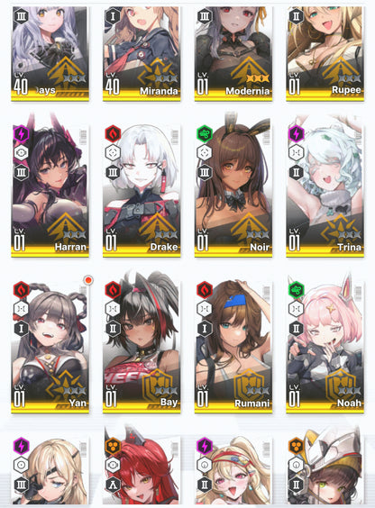 [NA] GODDESS OF VICTORY NIKKE 22SSR MLB 4X Modernia+Red Hood+Skin+Crown+Harran+Exia++ starter account-Mobile Games Starter