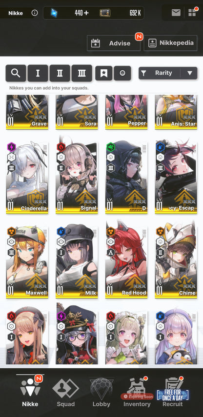 [NA] GODDESS OF VICTORY NIKKE 22SSR+Pity Anis: Star+Nayuta+Red Hood+Skin+Cinderella+Grave+Soda+Milk+Emma+Vesti+Signal+Rei++ starter account-Mobile Games Starter