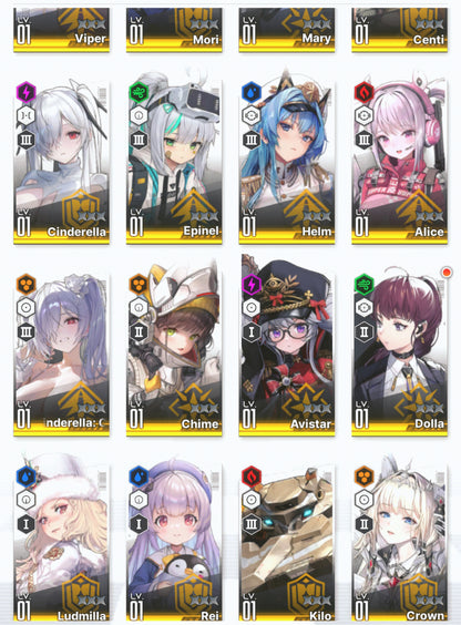 [NA] GODDESS OF VICTORY NIKKE 24SSR Cinderella: Crystal Wave+Crown+2 Red Hood+Skin+Cinderella+Grave+Harran+Laplace+Helm+Alice+Ludmilla++ starter account-Mobile Games Starter