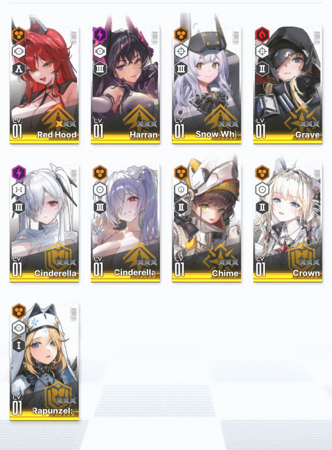 [NA] GODDESS OF VICTORY NIKKE 24SSR Cinderella: Crystal Wave+Crown+2 Red Hood+Skin+Cinderella+Grave+Harran+Laplace+Helm+Alice+Ludmilla++ starter account-Mobile Games Starter