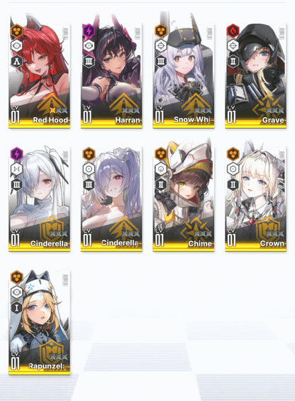 [NA] GODDESS OF VICTORY NIKKE 24SSR Cinderella: Crystal Wave+Crown+2 Red Hood+Skin+Cinderella+Grave+Harran+Laplace+Helm+Alice+Ludmilla++ starter account-Mobile Games Starter