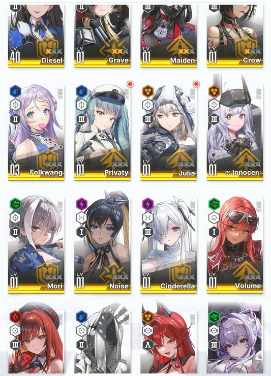 [NA] GODDESS OF VICTORY NIKKE 24SSR Liberalio+Nayuta+Rapi+Red Hood+Skin+Cinderella+3 Grave+Ludmilla+Emma+Rei++ starter account-Mobile Games Starter