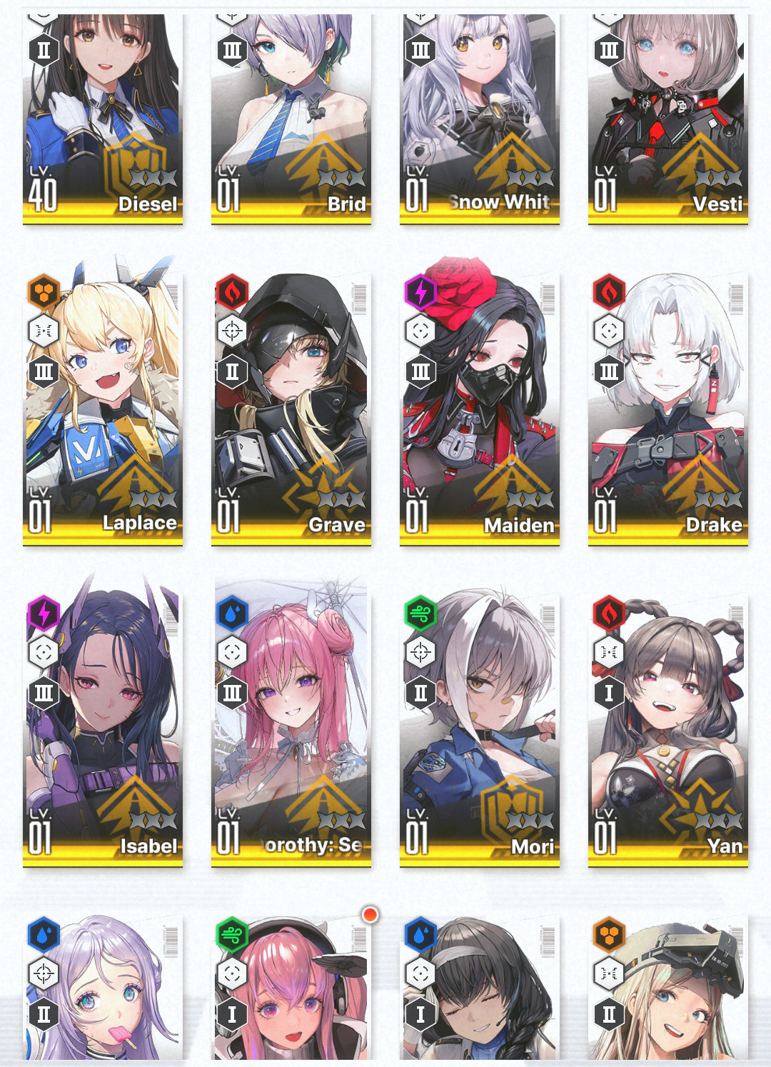[NA] GODDESS OF VICTORY NIKKE 24SSR Modernia+skin+Red Hood+Skin+Cinderella+Grave+Limited Dorothy: Serendipity+Laplace+Yan+Poli+Aria+Rei++ starter account-Mobile Games Starter
