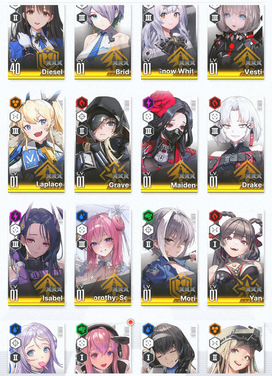 [NA] GODDESS OF VICTORY NIKKE 24SSR Modernia+skin+Red Hood+Skin+Cinderella+Grave+Limited Dorothy: Serendipity+Laplace+Yan+Poli+Aria+Rei++ starter account-Mobile Games Starter