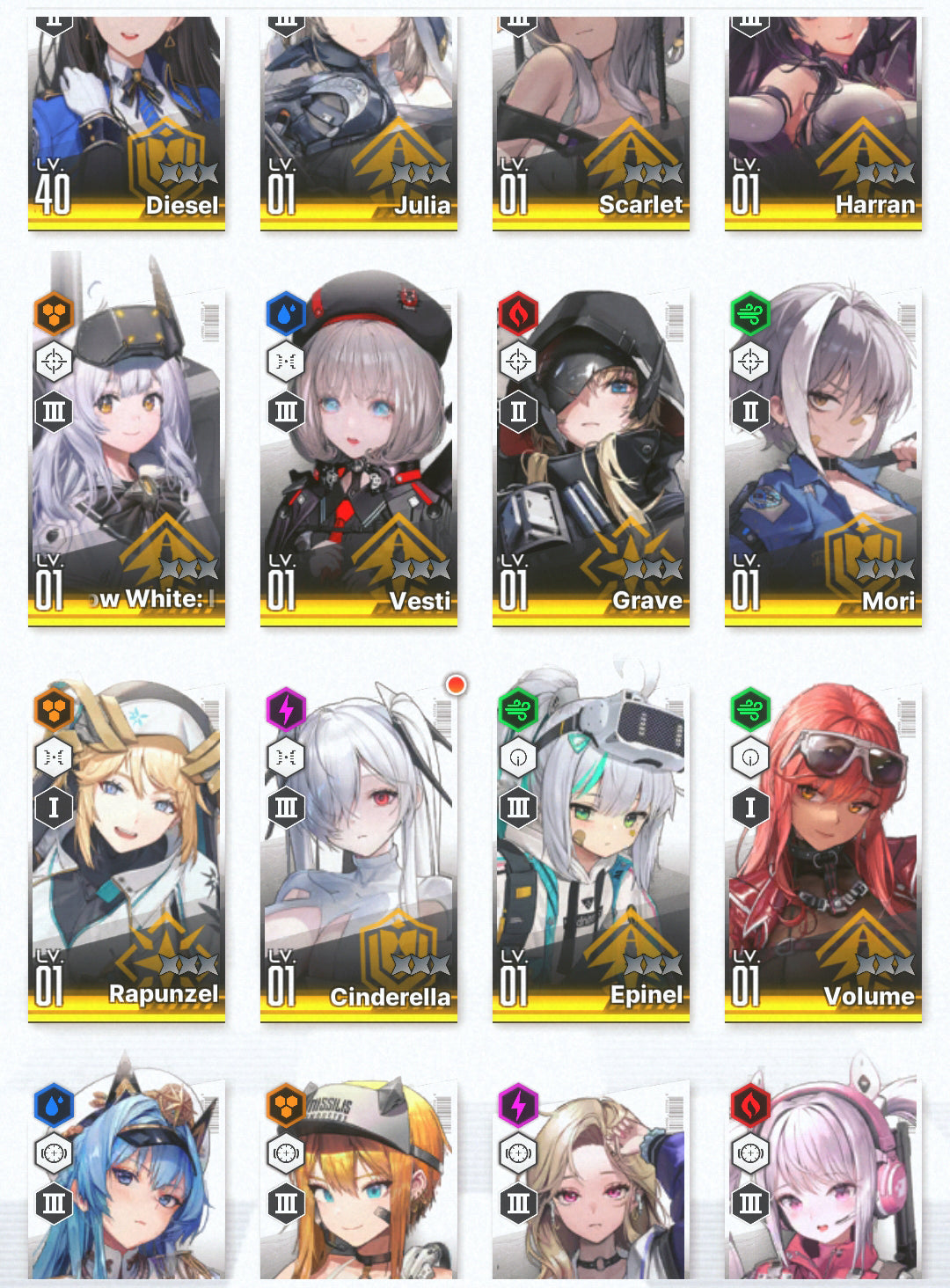 [NA] GODDESS OF VICTORY NIKKE 24SSR Scarlet+Red Hood+Skin+Cinderella+Grave+Crown+Harran+Alice+Yulha+Julia+Rei++ starter account-Mobile Games Starter