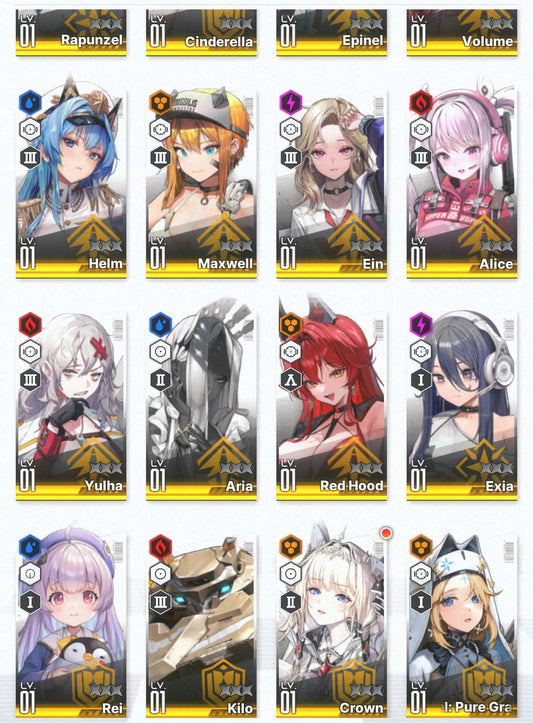 [NA] GODDESS OF VICTORY NIKKE 24SSR Scarlet+Red Hood+Skin+Cinderella+Grave+Crown+Harran+Alice+Yulha+Julia+Rei++ starter account-Mobile Games Starter
