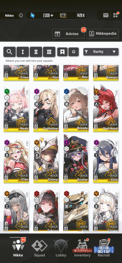 [NA] GODDESS OF VICTORY NIKKE 25SSR MLB 4X Modernia+Red Hood+Skin+Crown+Harran+Grave++ starter account-Mobile Games Starter