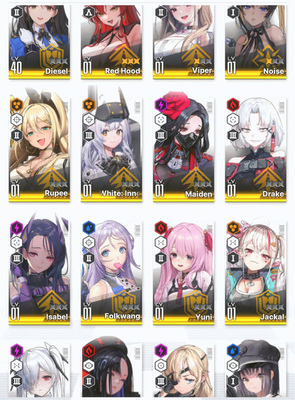 [NA] GODDESS OF VICTORY NIKKE 25SSR MLB 4X Red Hood+Skin+Cinderella+Crown+Jackal+Isabel+Dolla+Noise+Drake+Aria++ starter account-Mobile Games Starter