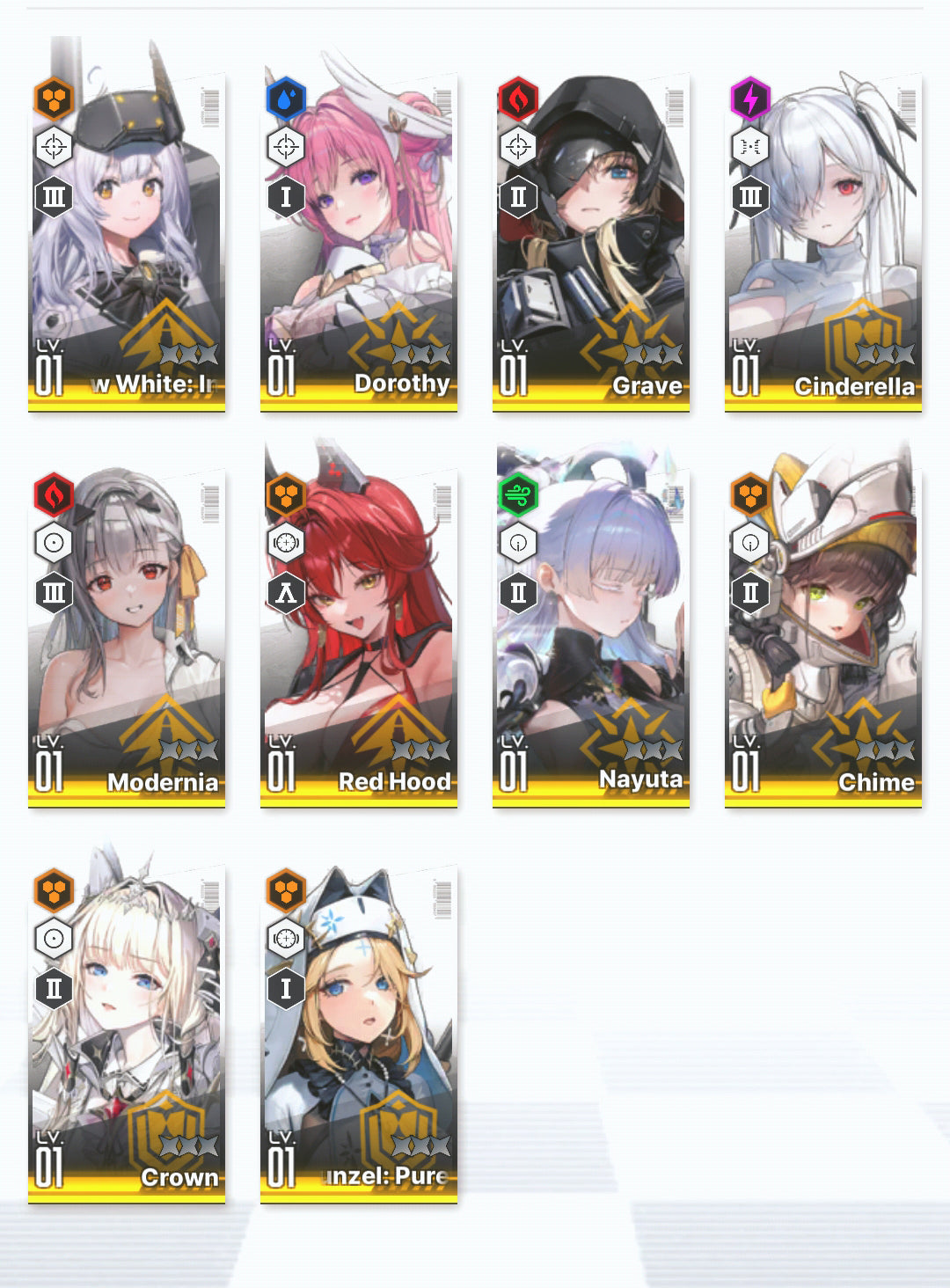 [NA] GODDESS OF VICTORY NIKKE 25SSR Modernia+skin+Red Hood+Skin+Nayuta+Dorothy+Cinderella+Grave+Crown++ starter account-Mobile Games Starter