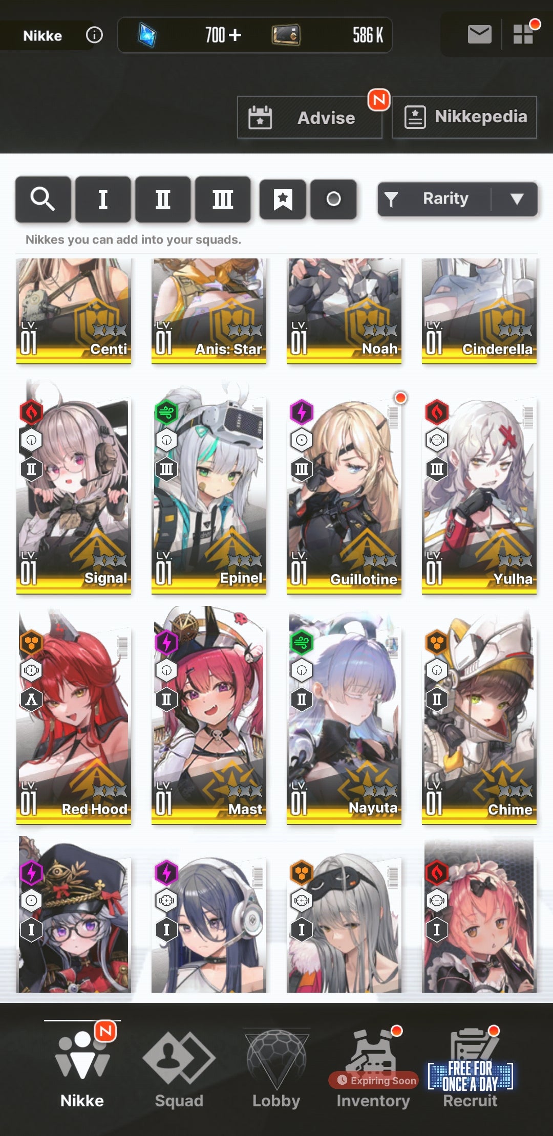 [NA] GODDESS OF VICTORY NIKKE 26SSR Anis: Star+Red Hood+Skin+Liberalio+Cinderella+Soda+6k gems+Snow White+Yulha++ starter account-Mobile Games Starter