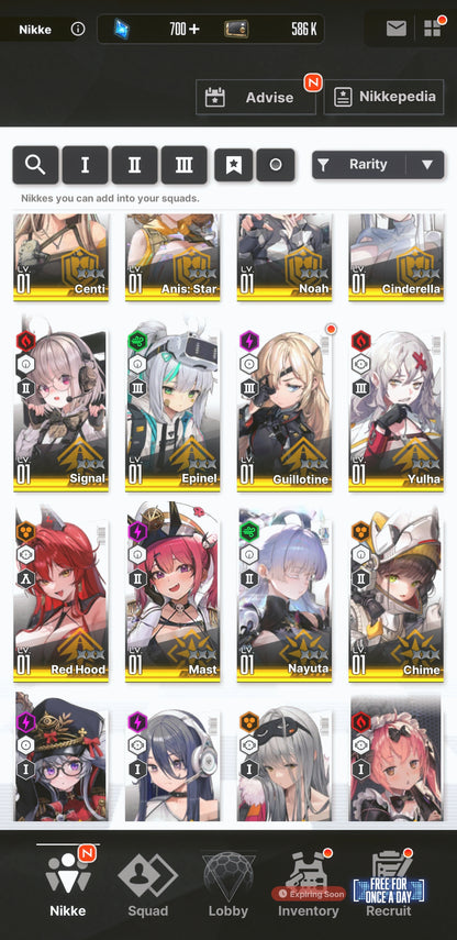 [NA] GODDESS OF VICTORY NIKKE 26SSR Anis: Star+Red Hood+Skin+Liberalio+Cinderella+Soda+6k gems+Snow White+Yulha++ starter account-Mobile Games Starter