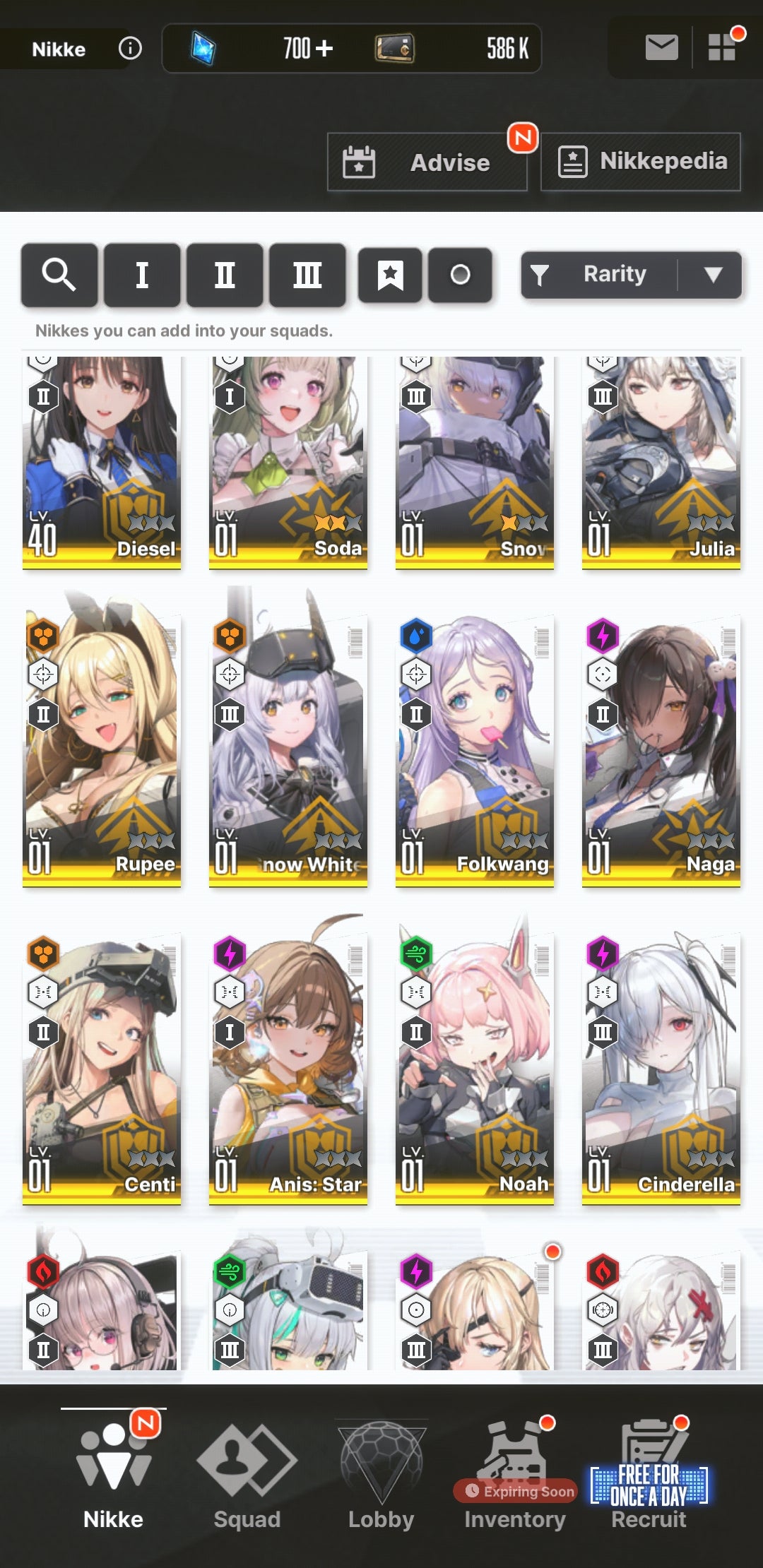 [NA] GODDESS OF VICTORY NIKKE 26SSR Anis: Star+Red Hood+Skin+Liberalio+Cinderella+Soda+6k gems+Snow White+Yulha++ starter account-Mobile Games Starter