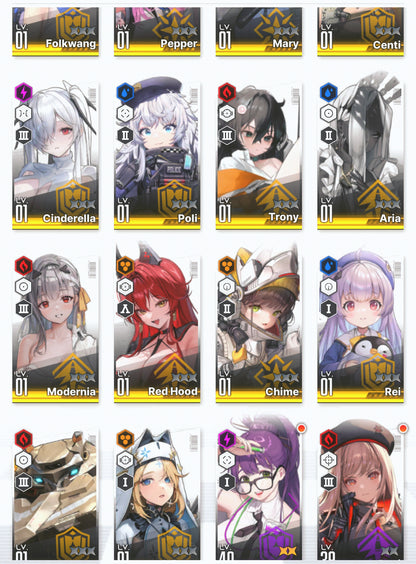 [NA] GODDESS OF VICTORY NIKKE 26SSR Modernia+skin+Red Hood+Skin+Cinderella+Grave+Limited Dorothy: Serendipity+Laplace+Yan+Poli+Aria+Rei++ starter account-Mobile Games Starter