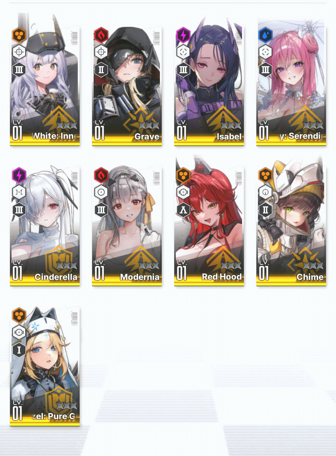 [NA] GODDESS OF VICTORY NIKKE 26SSR Modernia+skin+Red Hood+Skin+Cinderella+Grave+Limited Dorothy: Serendipity+Laplace+Yan+Poli+Aria+Rei++ starter account-Mobile Games Starter