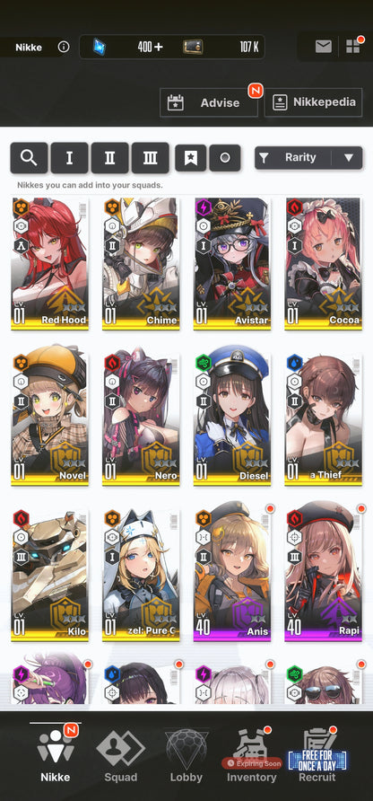 [NA] GODDESS OF VICTORY NIKKE 26SSR Scarlet+Red Hood+Skin+Cinderella+2 Crown+Nero+Diesel++ starter account-Mobile Games Starter