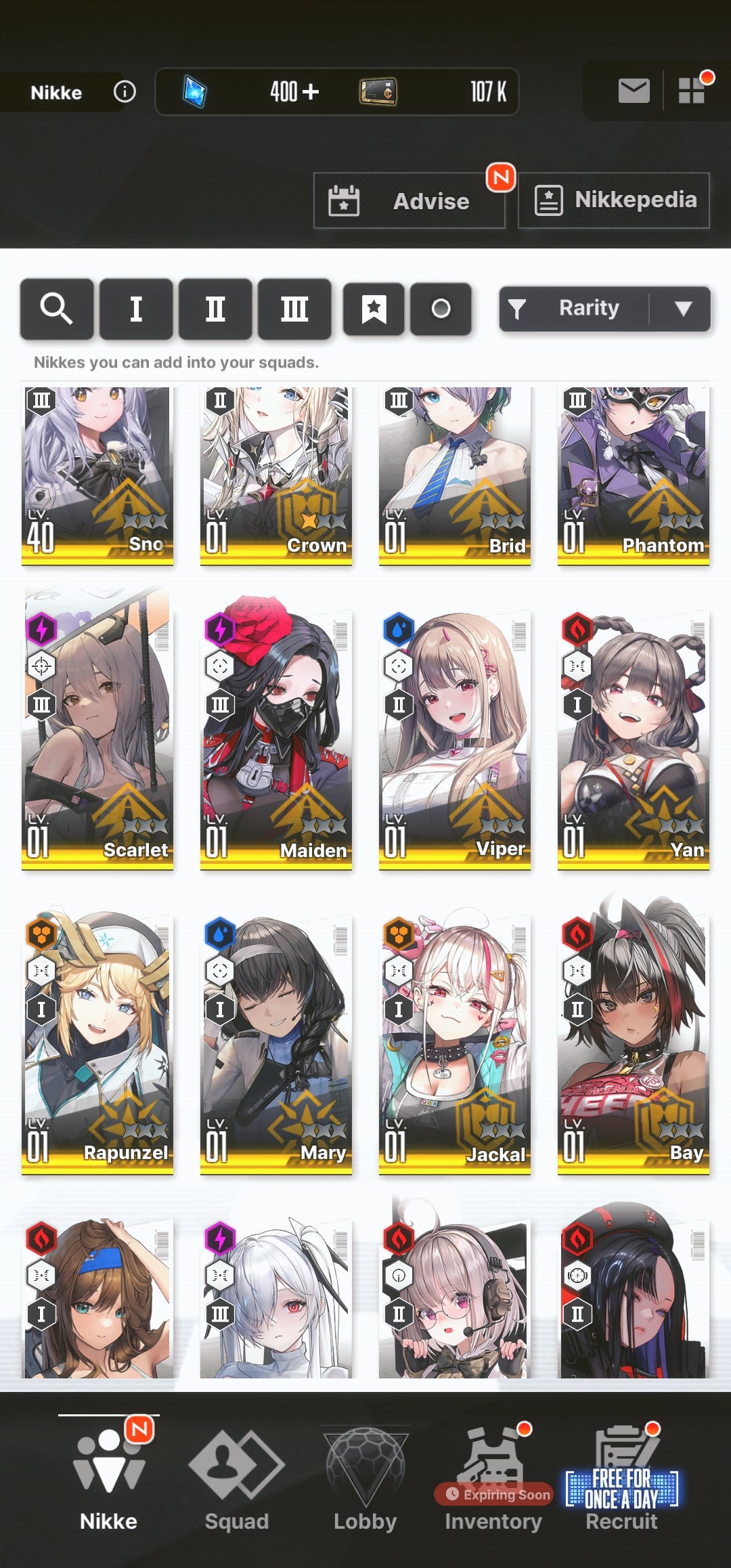 [NA] GODDESS OF VICTORY NIKKE 26SSR Scarlet+Red Hood+Skin+Cinderella+2 Crown+Nero+Diesel++ starter account-Mobile Games Starter