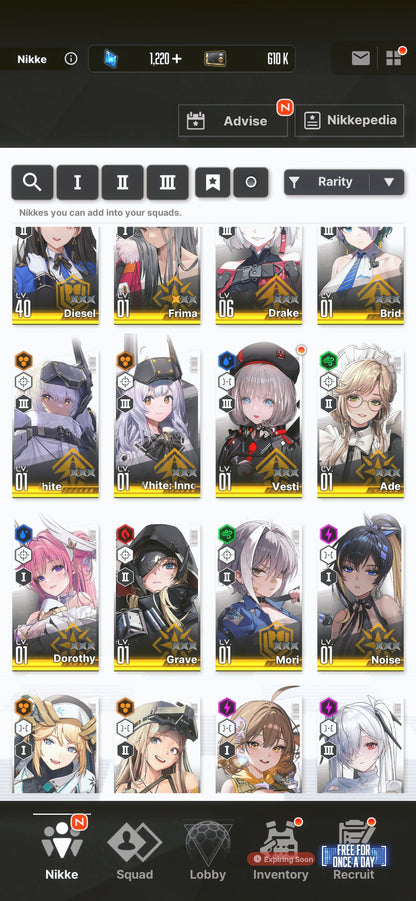 [NA] GODDESS OF VICTORY NIKKE 27SSR Anis: Star+Red Hood+Skin+Dorothy+Cinderella+Grave+8k gems+Soda+Drake+Frima+Rei++ starter account-Mobile Games Starter